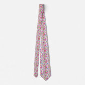 Col cravate jardin rose (Dos)