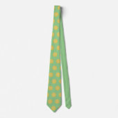 Col cravate jaune vert citron (Devant)