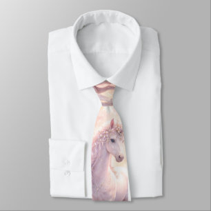 Col cravate licorne pastel fantaisiste doux