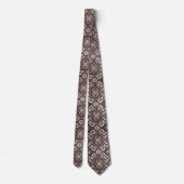 Col cravate luxueux bordeaux marocain (Dos)