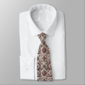 Col cravate luxueux bordeaux marocain (Attaché)