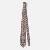 Col cravate luxueux bordeaux marocain (Devant)