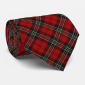 Col cravate - Macpherson Clan Tartan Rouge (Roulé)