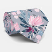 Col cravate mariage floral (Roulé)