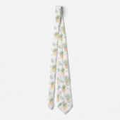 Col cravate monogramme moderne à motif ananas (Dos)