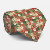 Col cravate motif de Noël (Roulé)