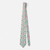 Col cravate motif diamant pastel (Devant)