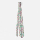 Col cravate motif diamant pastel (Dos)