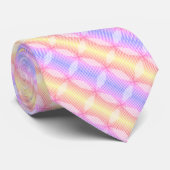 Col cravate motif pastel multicolore (Roulé)