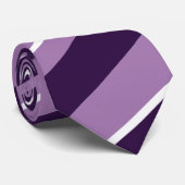 Col cravate motif rayures Humeur Pourpre (Roulé)