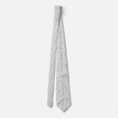 Col cravate motif rose de Noël (Dos)
