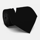 Col cravate noir et blanc à motif de foudre (Roulé)