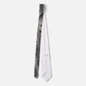 Col cravate noir et blanc style abstrait impressio (Dos)