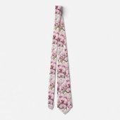 Col cravate orchidée rose (Dos)