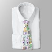Col cravate pour hommes motif plan architectural (Attaché)