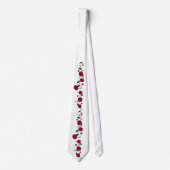 Col cravate roses rouges romantiques (Devant)