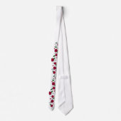 Col cravate roses rouges romantiques (Dos)
