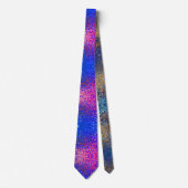 Col cravate sequins Bleu et Rose (Devant)
