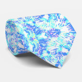 Col cravate tie dye bleu bébé (Roulé)