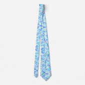 Col cravate tie dye bleu bébé (Dos)