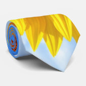 Col cravate tournesol jaune (Roulé)