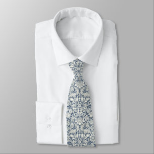Col cravate William Morris Bleu "Tournesol"
