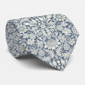 Col cravate William Morris Bleu "Tournesol" (Roulé)