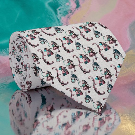 Col cravate Wonderland motif classique