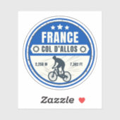 Col d'Allos, Franse Alpes fietstocht Sticker (Vel)