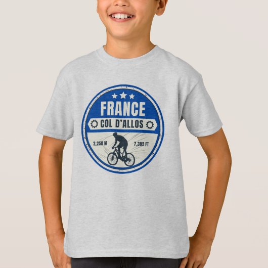 Col d'Allos, Franse Alpes motortocht T-shirt (Voorkant)