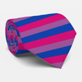 Col de cravate du drapeau de la fierté bisexuelle (Roulé)
