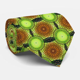 Col de cravate homme kaléidoscopique fluorescent