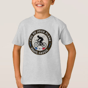 Col de Joux Vliegtuig Frans Alpes fietstocht T-shirt