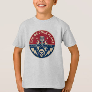 Col de Joux Vliegtuig Frans Alpes fietstocht T-shirt