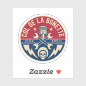 Col de la Bonette Franse Alpes motorfiets tour Sticker (Vel)