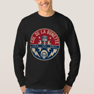 Col de la Bonette Franse Alpes motorfiets tour T-shirt