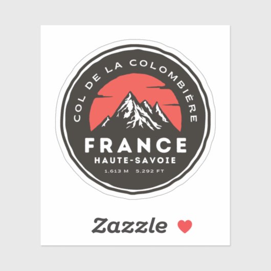 col de la colombiere , franse alpen sticker (Vel)