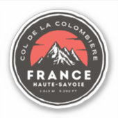 col de la colombiere , franse alpen sticker (Voorkant)