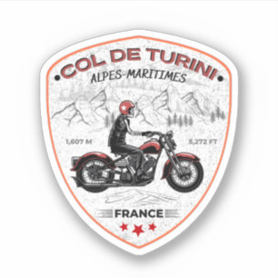 Col de Turini, Alpes-Maritimes Sticker