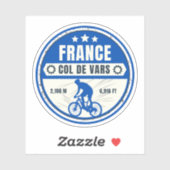 Col de Vars Franse Alpes fietstocht Sticker (Vel)