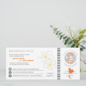 Col d'embarquement en Thaïlande Faire-part de mari (Debout devant)