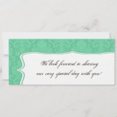 Col d'embarquement Linen Faire-part de mariage Dam (Dos)