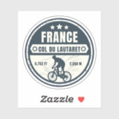 Col du Lautaret Franse Alpes fietstocht Sticker (Vel)