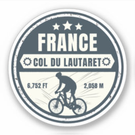 Col du Lautaret Franse Alpes fietstocht Sticker