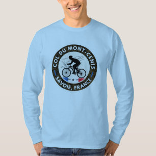 Col du Mont Cenis Frans massief Alpine fietsgesche T-shirt