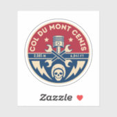 Col du Mont Cenis Franse massief alpine fiets Sticker (Vel)