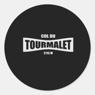 Col du Tourmalet Fietsfiets Ronde Sticker