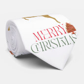 Col en forme de cravate de Noël tendance (Roulé)