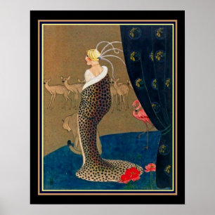 "Cola Abrigo" Art Deco Afdruk van Chilton Longley Poster