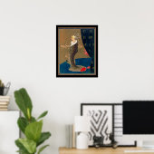 "Cola Abrigo" Art déco Impression par Chilton Long (Bureau à domicile)